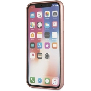 Hurtownia GSM - Etui Guess GUHCPXRSSASRG Apple iPhone X/XS różowo-złoty/rose gold hard case Saffiano 4G Circle Logo - GUE450RS - {ean13} - Hurt