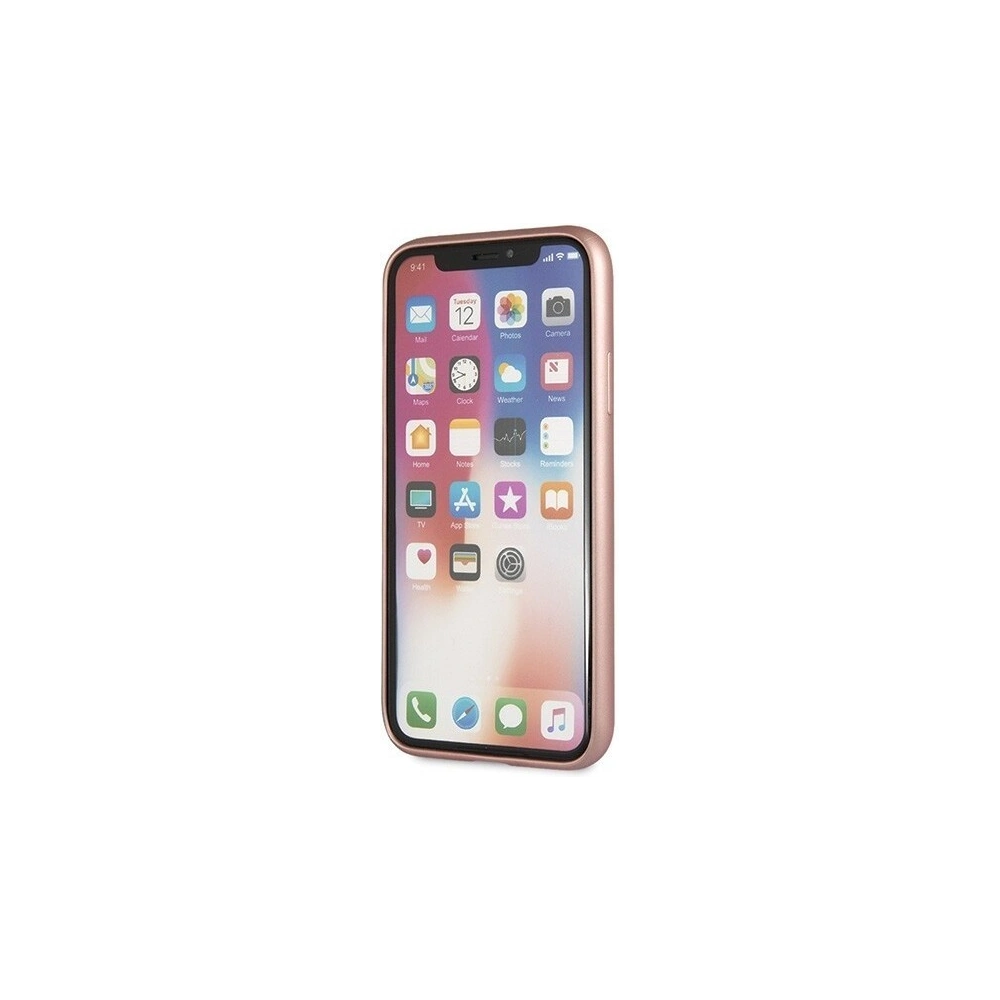 Hurtownia GSM - Etui Guess GUHCPXRSSASRG Apple iPhone X/XS różowo-złoty/rose gold hard case Saffiano 4G Circle Logo - GUE450RS - {ean13} - Hurt