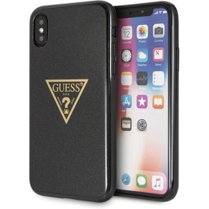 Hurtownia GSM - Etui Guess GUHCPXSGTLBK Apple iPhone X/XS czarny/black hard case Glitter Triangle - GUE451BLK - {ean13} - Hurt