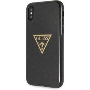 Hurtownia GSM - Etui Guess GUHCPXSGTLBK Apple iPhone X/XS czarny/black hard case Glitter Triangle - GUE451BLK - {ean13} - Hurt