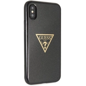 Hurtownia GSM - Etui Guess GUHCPXSGTLBK Apple iPhone X/XS czarny/black hard case Glitter Triangle - GUE451BLK - {ean13} - Hurt
