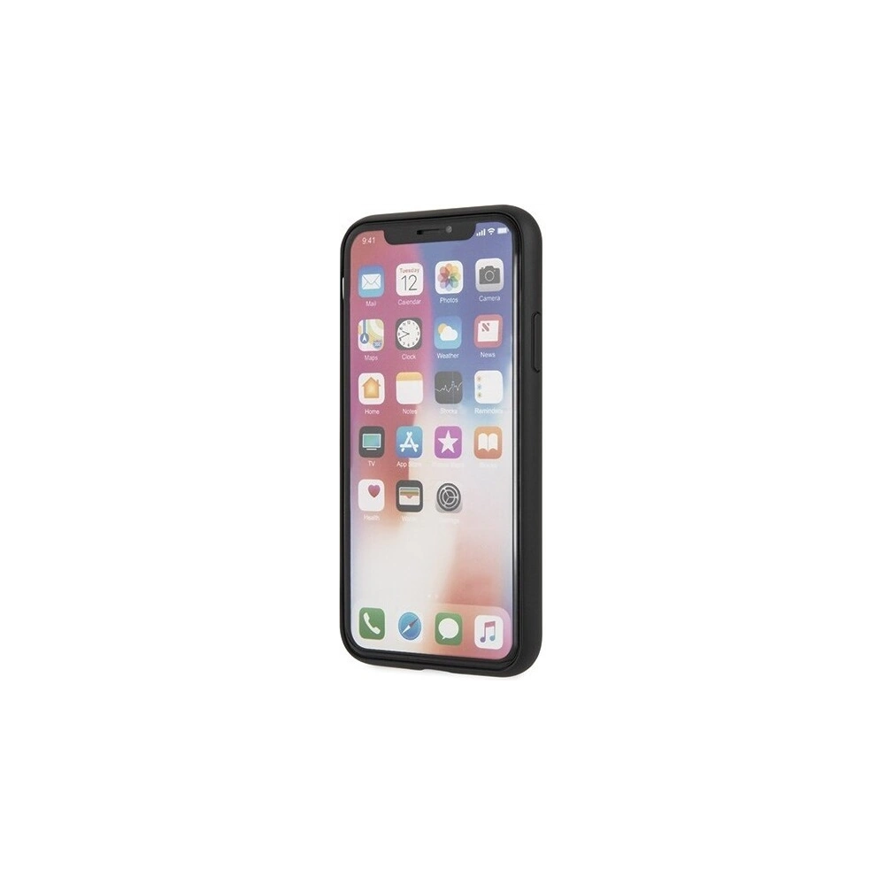 Hurtownia GSM - Etui Guess GUHCPXSLSABK Apple iPhone X/XS czarny/black hard case Saffiano Silicone - GUE452BLK - {ean13} - Hurt