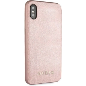 Hurtownia GSM - Etui Guess GUHCPXSLSAPI Apple iPhone X/XS różowy/pink hard case Saffiano Silicone - GUE453PNK - {ean13} - Hurt