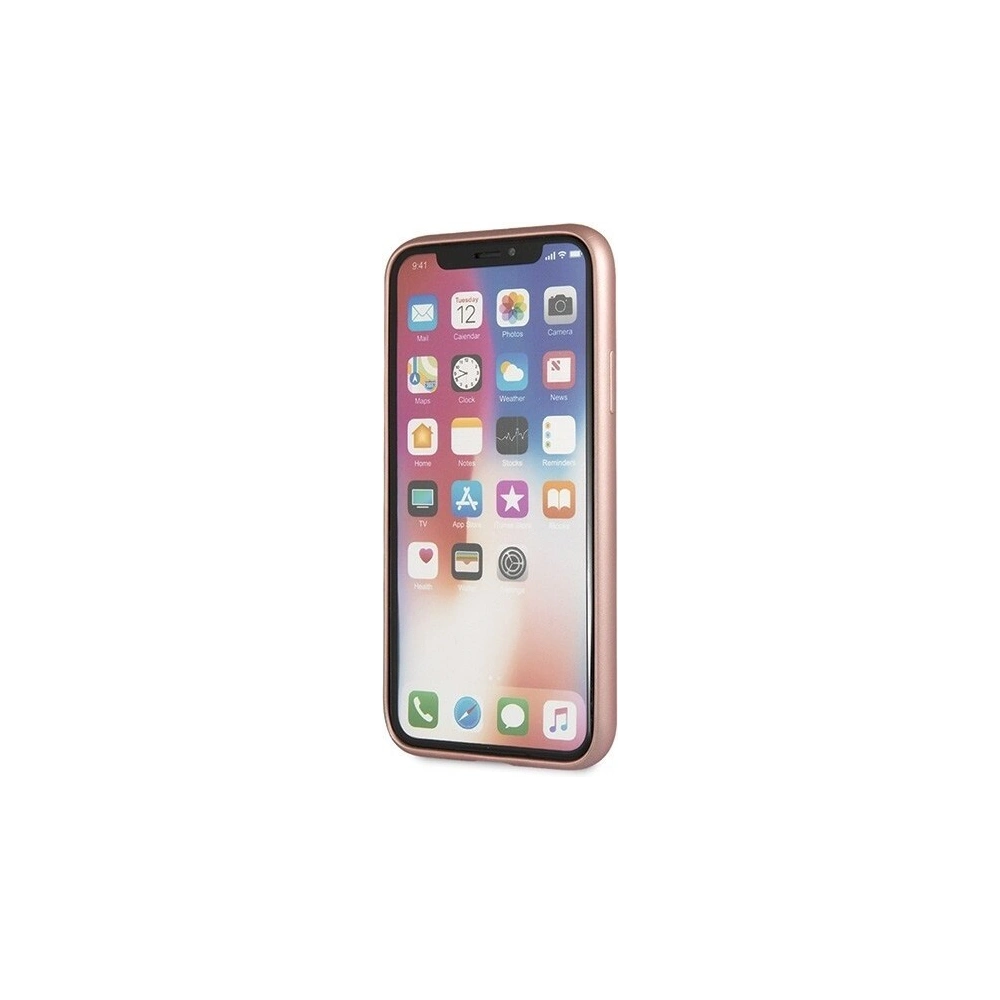 Hurtownia GSM - Etui Guess GUHCPXSLSAPI Apple iPhone X/XS różowy/pink hard case Saffiano Silicone - GUE453PNK - {ean13} - Hurt