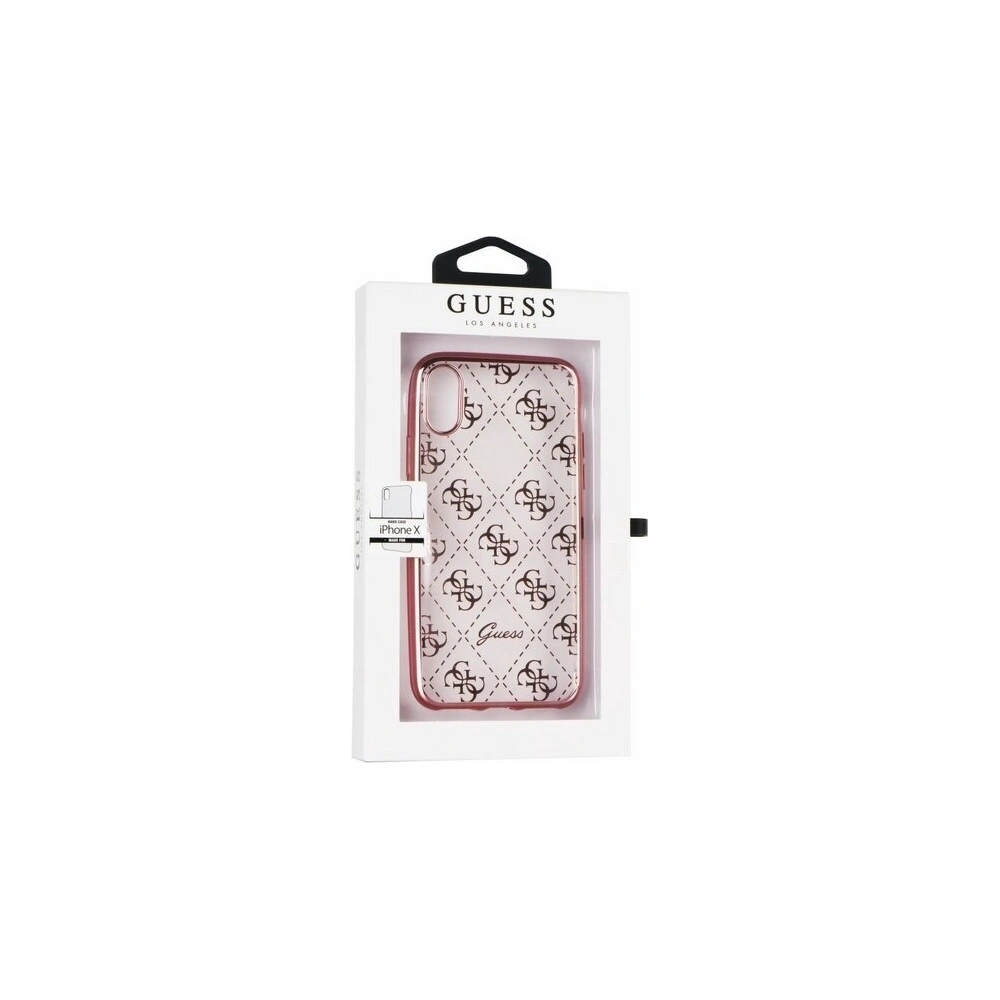 Hurtownia GSM - Etui Guess GUHCPXTR4GRG Apple iPhone X/XS różowo-złoty/rose gold 4G Transparent - GUE454RS - {ean13} - Hurt