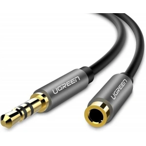 Przedłużacz audio AUX UGREEN kabel jack 3,5 mm, 3m (szary)