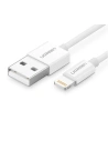 Hurtownia GSM - Niklowany kabel Lightning UGREEN MFi 2m (biały) - UGR274WHT - {ean13} - Hurt