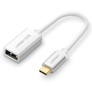 Adapter OTG USB-C 3.0 UGREEN (aluminiowy) srebrny