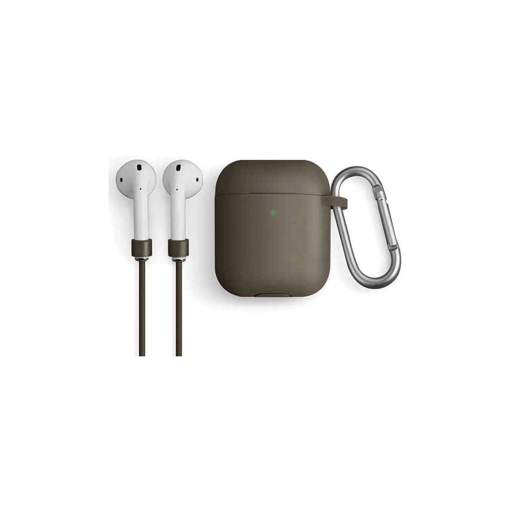 Hurtownia GSM - Etui UNIQ Vencer Apple AirPods 1/2 Silicone beżowy/dark sand beige - UNIQ159SNDBEI - {ean13} - Hurt