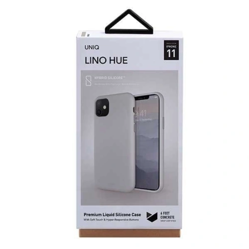 Etui UNIQ Lino Hue Apple iPhone 11 beżowy/beige ivory