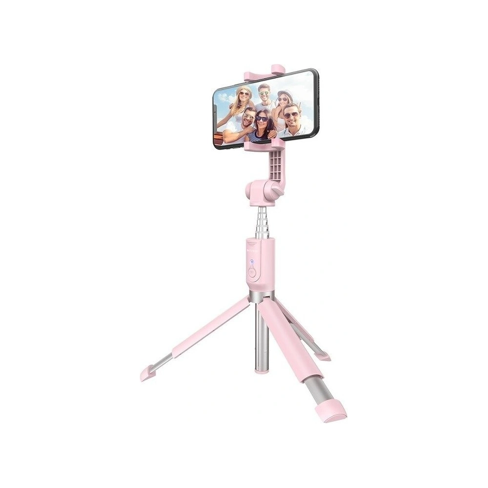 Hurtownia GSM - Selfie Stick statyw 3w1 BlitzWolf BW-BS4 różowy - BLZ214RS - {ean13} - Hurt