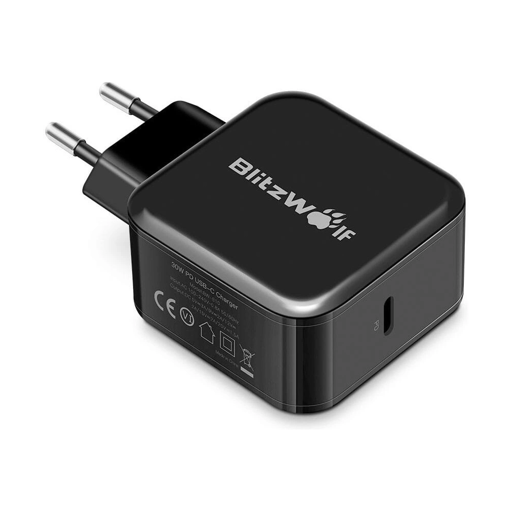 Hurtownia GSM - USB-C-Netzteil BlitzWolf BW-S10 30W schwarz - BLZ212BLK - {ean13} - Hurt