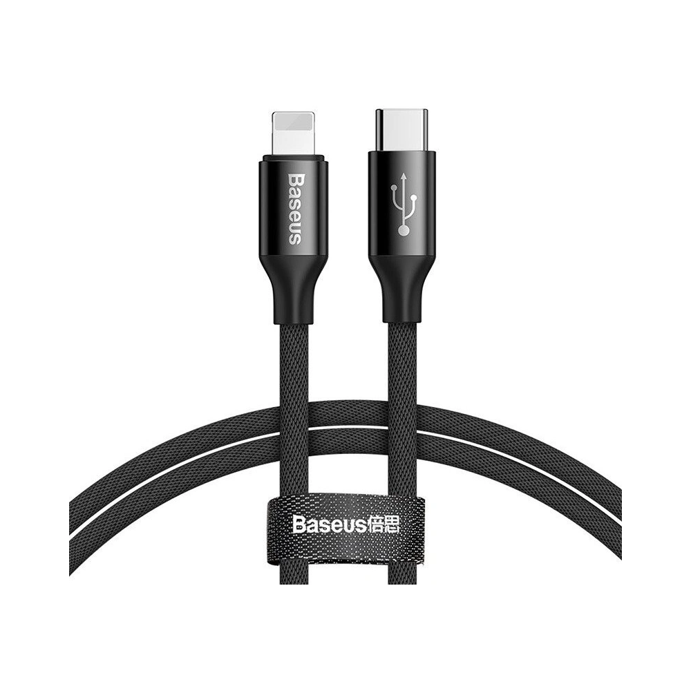 Hurtownia GSM - Kabel Baseus Yiven Typ C / Ligtning 2m 2A (czarny) - BSU1323BLK - {ean13} - Hurt