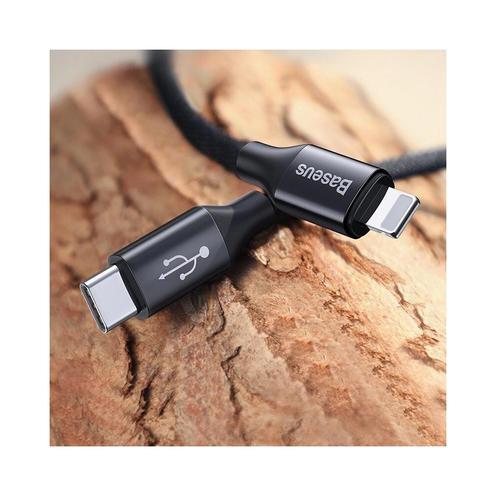 Hurtownia GSM - Kabel Baseus Yiven Typ C / Ligtning 2m 2A (czarny) - BSU1323BLK - {ean13} - Hurt