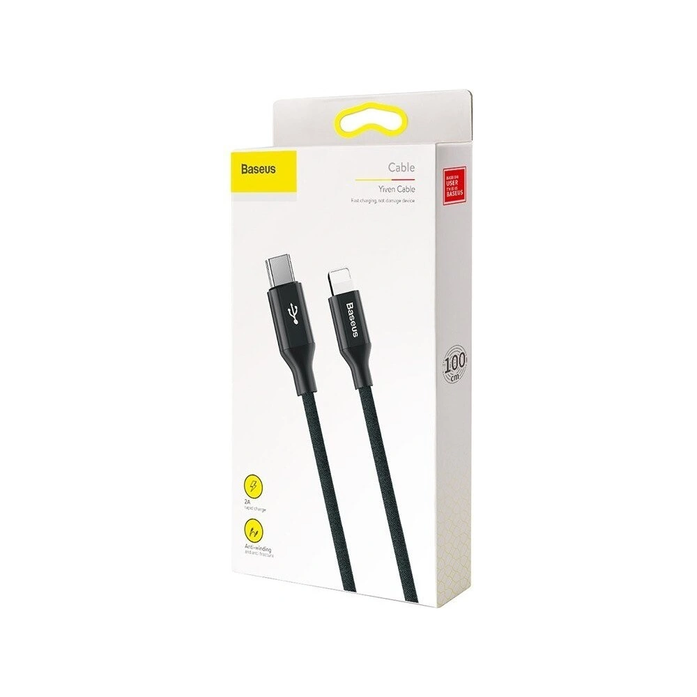 Hurtownia GSM - Kabel Baseus Yiven Typ C / Ligtning 2m 2A (czarny) - BSU1323BLK - {ean13} - Hurt