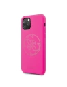 Wholesale Guess GUHCN58LS4GFU Apple iPhone 11 Pro fuchsia hard case Silicone 4G Tone On Tone - GUE459FKS - {ean13} - Hurt