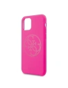 Wholesale Guess GUHCN58LS4GFU Apple iPhone 11 Pro fuchsia hard case Silicone 4G Tone On Tone - GUE459FKS - {ean13} - Hurt