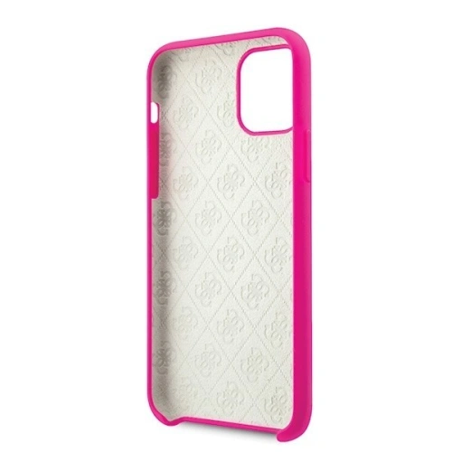 Etui Guess GUHCN58LS4GFU Apple iPhone 11 Pro fuksja/fuchsia hard case Silicone 4G Tone On Tone