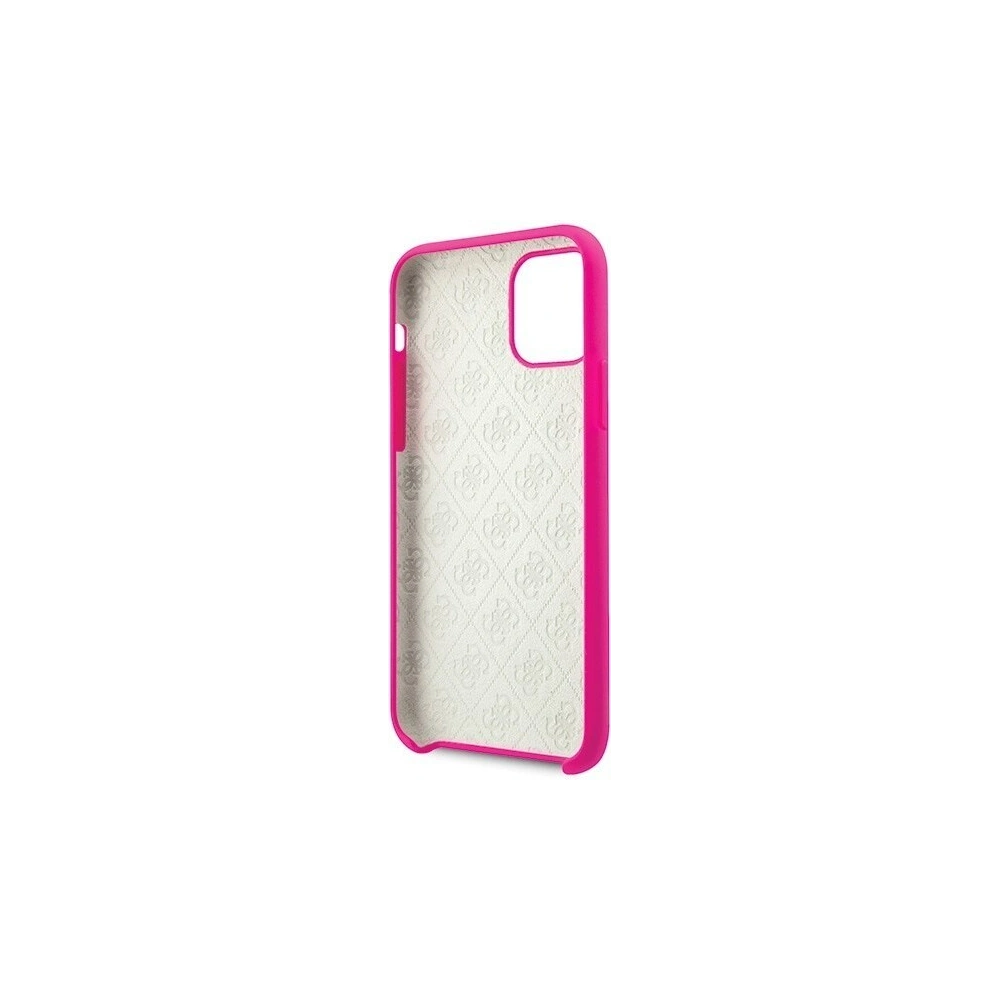 Hurtownia GSM - Etui Guess GUHCN58LS4GFU Apple iPhone 11 Pro fuksja/fuchsia hard case Silicone 4G Tone On Tone - GUE459FKS - {ean13} - Hurt