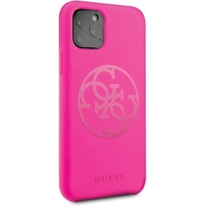 Etui Guess GUHCN58LS4GFU Apple iPhone 11 Pro fuksja/fuchsia hard case Silicone 4G Tone On Tone
