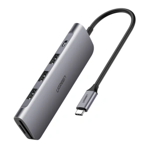 Adapter 5w1 UGREEN Hub USB-C do 3x USB 3.0 + SD + MicroSD