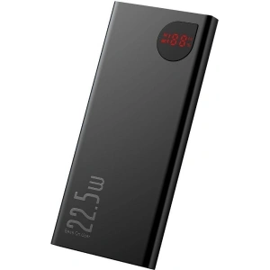 Powerbank Baseus Adaman, 10000mAh, metalowy, QC 3.0, PD, Huawei SCP, 22,5W (czarny)