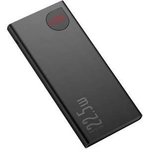 Powerbank Baseus Adaman, 10000mAh, metalowy, QC 3.0, PD, Huawei SCP, 22,5W (czarny)
