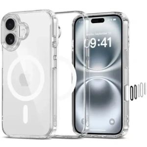 Hurtownia GSM - Etui Tech-Protect Flexair Hybrid CC MagSafe Apple iPhone 16 Clear - THP3647 - {ean13} - Hurt