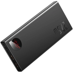 Powerbank Baseus Adaman, 10000mAh, metalowy, QC 3.0, PD, Huawei SCP, 22,5W (czarny)