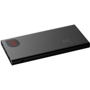 Powerbank Baseus Adaman, 10000mAh, metalowy, QC 3.0, PD, Huawei SCP, 22,5W (czarny)