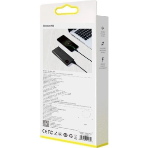 Powerbank Baseus Adaman, 10000mAh, metalowy, QC 3.0, PD, Huawei SCP, 22,5W (czarny)