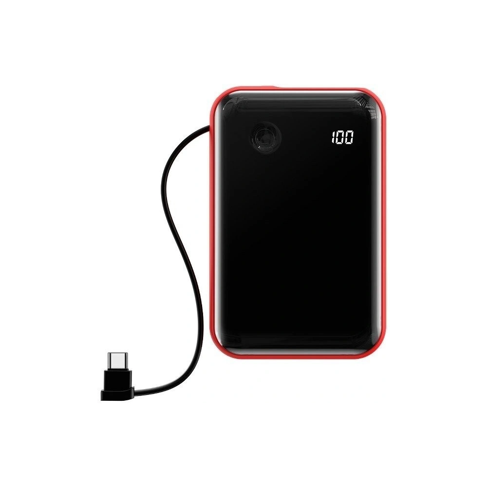 Hurtownia GSM - Powerbank Baseus Mini S z kablem USB-C, 10000mAh, 3A, 15W (czerwony) - BSU1334RED - {ean13} - Hurt