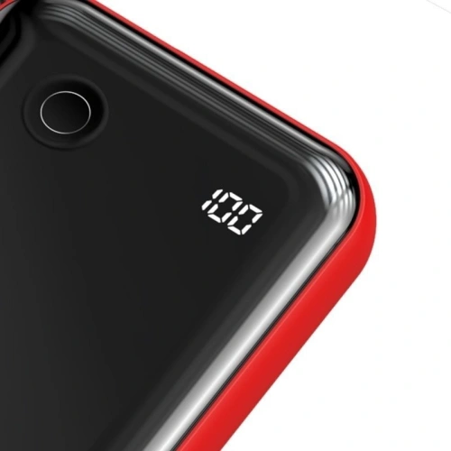 Powerbank Baseus Mini S z kablem USB-C, 10000mAh, 3A, 15W (czerwony)