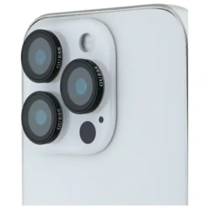 Hurtownia GSM - Tvrzené sklo na objektiv fotoaparátu Guess GUCL163SAGK Apple iPhone 16 Pro / 16 Pro Max Ochranný kovový objektiv černý/black - GUE4202 - {ean13} - Hurt