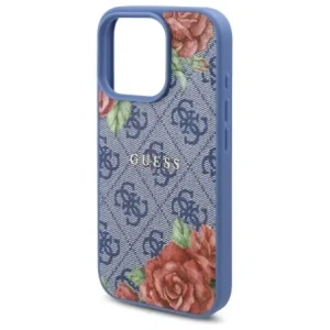 Hurtownia GSM - Etui Guess GUHMP16LP4ROPEMCB Apple iPhone 16 Pro hardcase 4G Flowers Print MagSafe modrý/blue - GUE4203 - {ean13} - Hurt