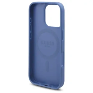 Hurtownia GSM - Guess GUHMP16LP4ROPEMCB Apple iPhone 16 Pro carcasă dură 4G imprimeu flori MagSafe albastru - GUE4203 - {ean13} - Hurt