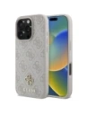 Guess GUHMP16LP4SM4MP Apple iPhone 16 Pro kemény tok 4G Kicsi Klasszikus MagSafe rózsaszín