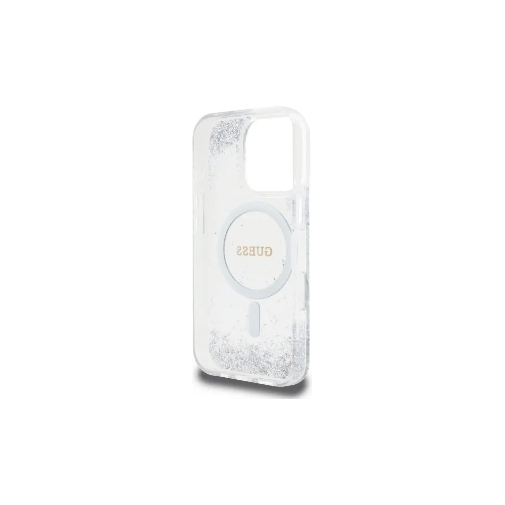Hurtownia GSM - Guess GUHMP16LRGRGES Apple iPhone 16 Pro keménytok Gyanta Átmeneti Csillám MagSafe ezüst - GUE4206 - {ean13} - Hurt