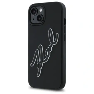 Hurtownia GSM - Karl Lagerfeld KLHCP15S3DRKSDLK Apple iPhone 15 hardcase 3D Rubber Signature negru - KLD21840 - {ean13} - Hurt