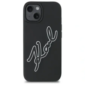 Hurtownia GSM - Karl Lagerfeld KLHCP15S3DRKSDLK Apple iPhone 15 hardcase 3D Rubber Signature negru - KLD21840 - {ean13} - Hurt