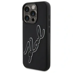 Hurtownia GSM - Karl Lagerfeld KLHCP15X3DRKSDLK Apple iPhone 15 Pro Max Hartschale 3D Gummi Signatur schwarz - KLD21841 - {ean13} - Hurt