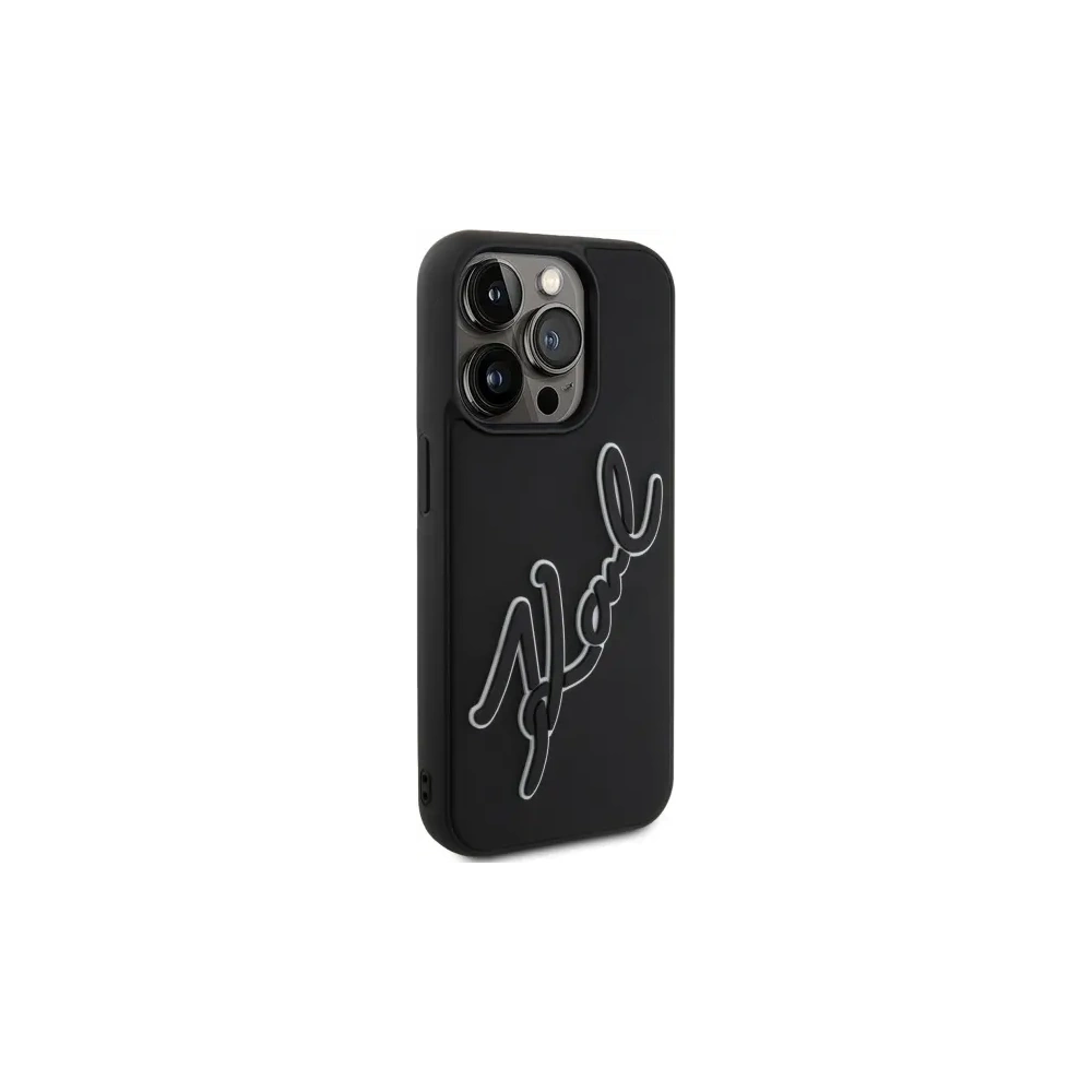 Hurtownia GSM - Karl Lagerfeld KLHCP15X3DRKSDLK Apple iPhone 15 Pro Max hardcase 3D Rubber Signature negru - KLD21841 - {ean13} - Hurt