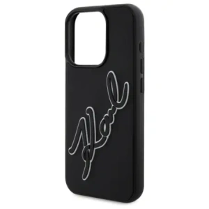 Hurtownia GSM - Karl Lagerfeld KLHCP15X3DRKSDLK Apple iPhone 15 Pro Max Hartschale 3D Gummi Signatur schwarz - KLD21841 - {ean13} - Hurt