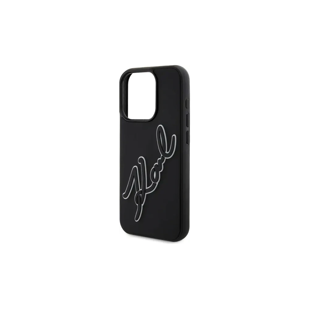 Hurtownia GSM - Karl Lagerfeld KLHCP15X3DRKSDLK Apple iPhone 15 Pro Max hardcase 3D Rubber Signature negru - KLD21841 - {ean13} - Hurt