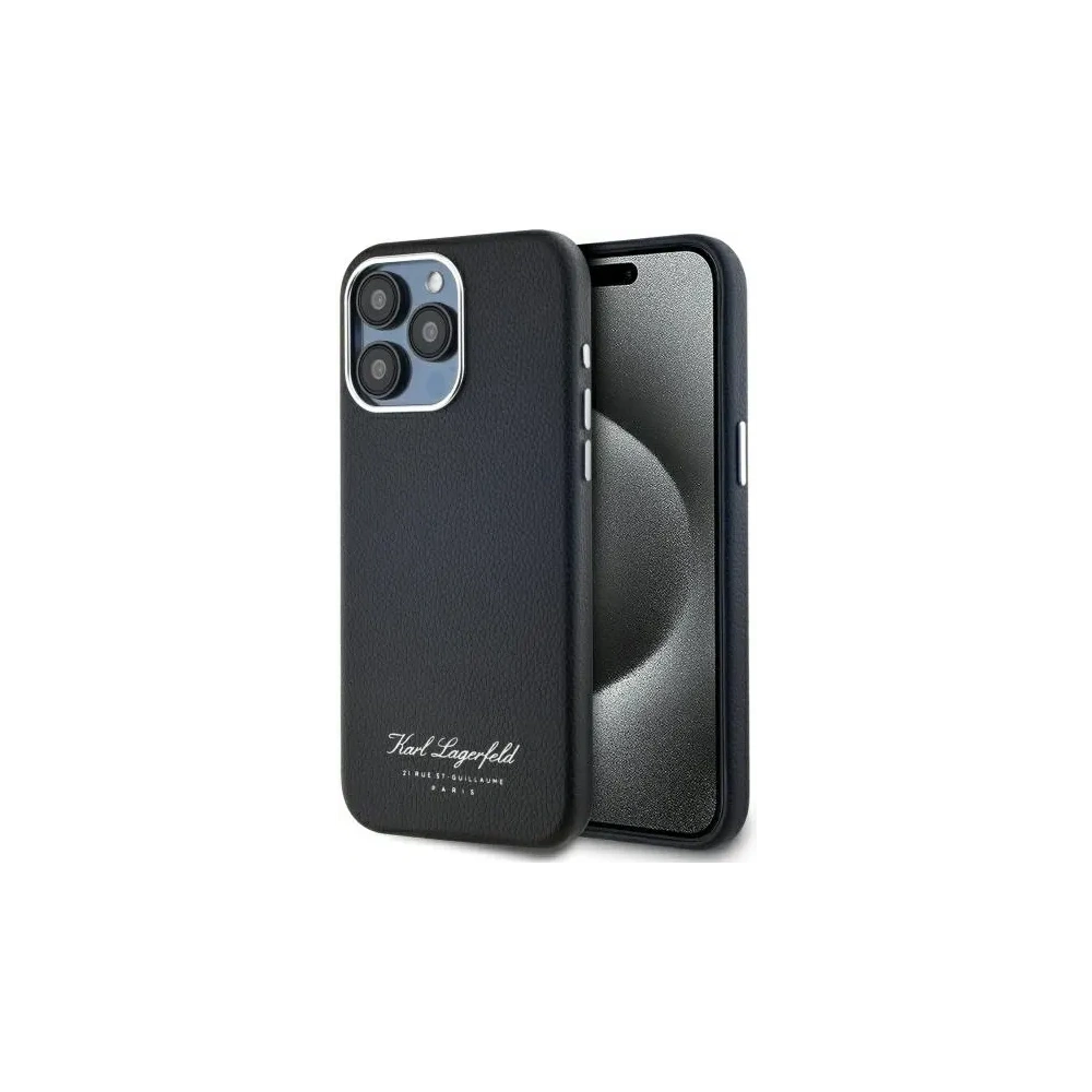 Hurtownia GSM - Karl Lagerfeld KLHCP15XPGWCMKHK Apple iPhone 15 Pro Max Hardcase Hotel RSG Schwarz - KLD21842 - {ean13} - Hurt