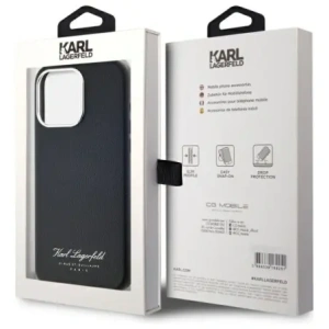 Hurtownia GSM - Karl Lagerfeld KLHCP15XPGWCMKHK Apple iPhone 15 Pro Max Hardcase Hotel RSG Schwarz - KLD21842 - {ean13} - Hurt