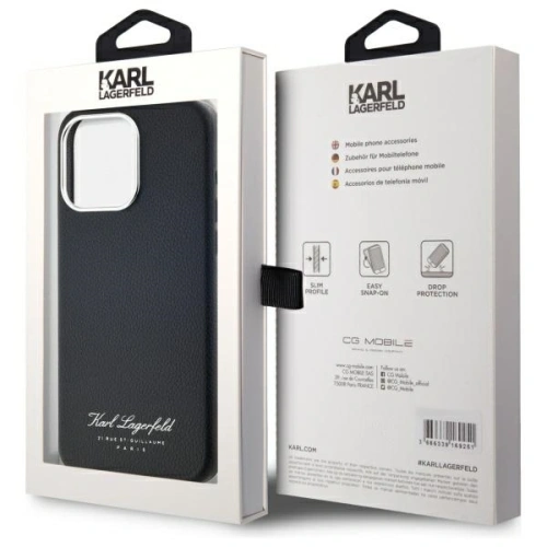 Etui Karl Lagerfeld KLHCP15XPGWCMKHK Apple iPhone 15 Pro Max hardcase hotel RSG czarny/black
