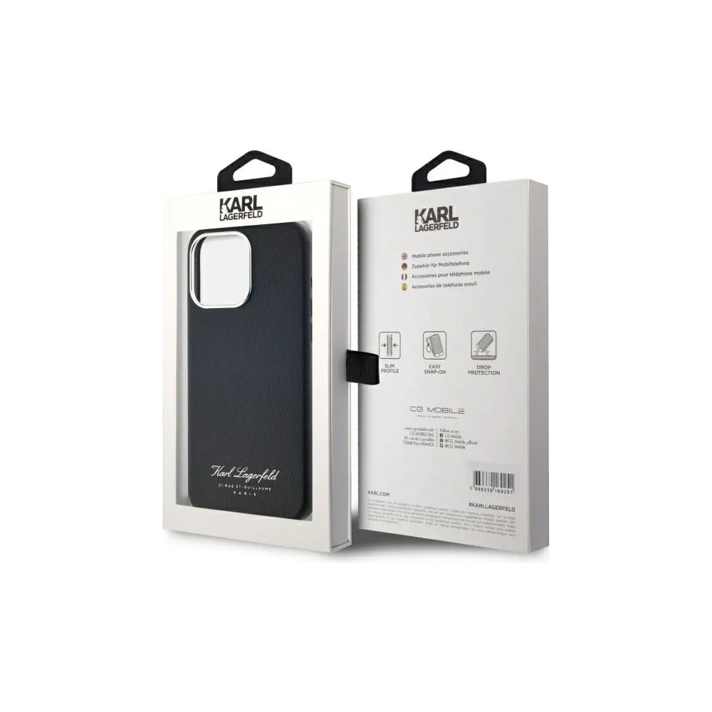 Hurtownia GSM - Karl Lagerfeld KLHCP15XPGWCMKHK Apple iPhone 15 Pro Max Hardcase Hotel RSG Schwarz - KLD21842 - {ean13} - Hurt