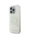 Hurtownia GSM - Karl Lagerfeld KLHCP16LHKHDCELT Apple iPhone 16 Pro kemény tok IML gyöngyök Karl fej átlátszó - KLD21843 - {ean13} - Hurt