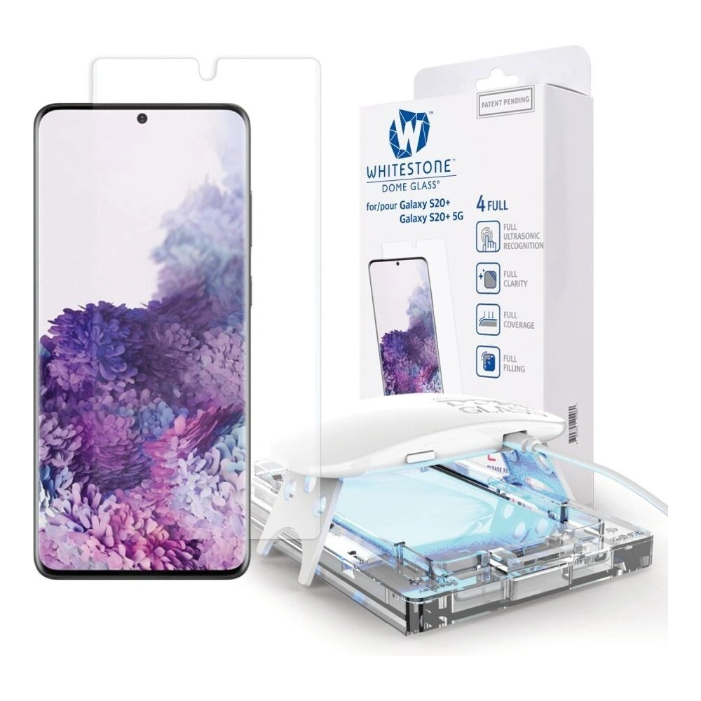 Hurtownia GSM - Szkło hartowane z klejem UV Whitestone Dome Glass Samsung Galaxy S20+ Plus Clear - WSD036 - {ean13} - Hurt